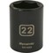 Dynamic 1/2" Drive Standard Socket, Black Phosphate, Tools 1/2" Drive 6 Point Metric, 22mm Standard Length D014022 - alternate 1